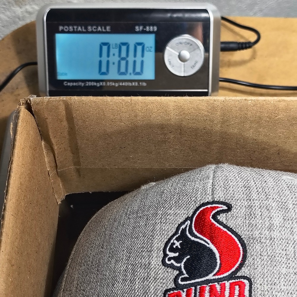 Blind Squirrel Snapback Hat Gray Heathered Yupoong Classics Adjustable Cap Mens - Picture 8 of 11